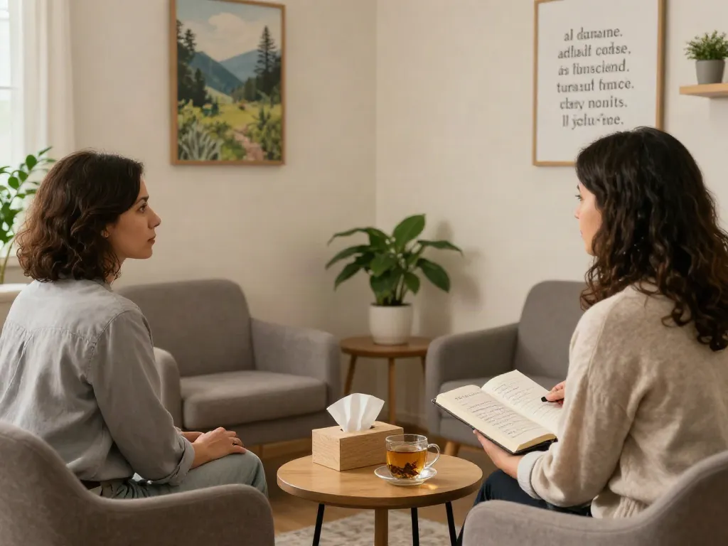 Addictions counselling Haldimand session in a soothing therapy room promoting healing and support.