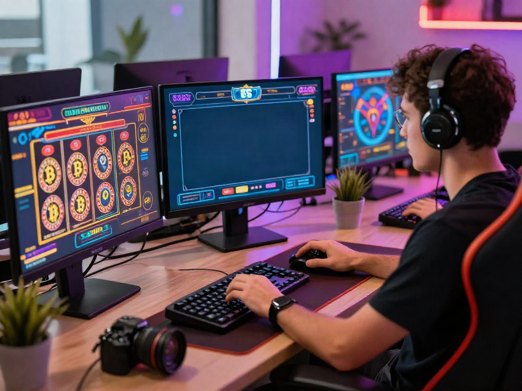 Best Crypto Casino in Canada 2026 player experiencing vivid online gaming atmosphere.